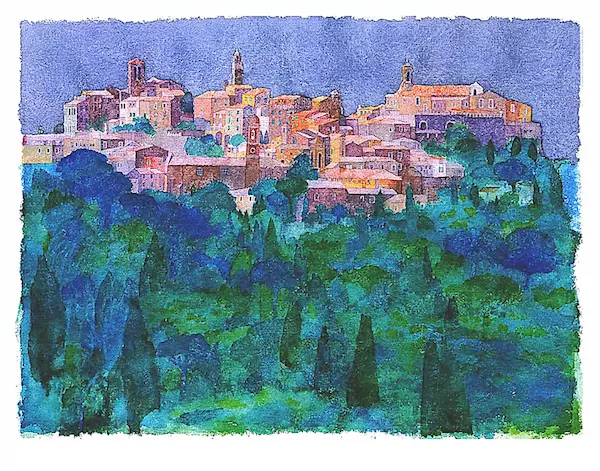 90cm x 70cm Montepulciano / Toskana, RWE-9926 von Ralf  Westphal