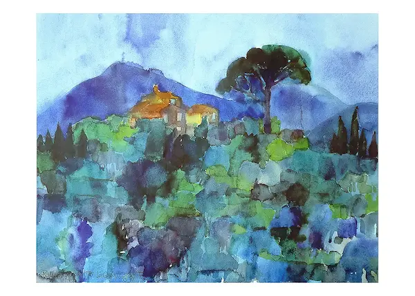 70cm x 50cm Chusi, Toskana von Ralf Westphal