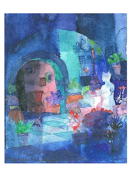 50cm x 70cm Italienischer Garten von Ralf Westphal