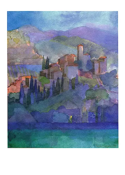 50cm x 70cm Pietrabuona, Toskana von Ralf Westphal