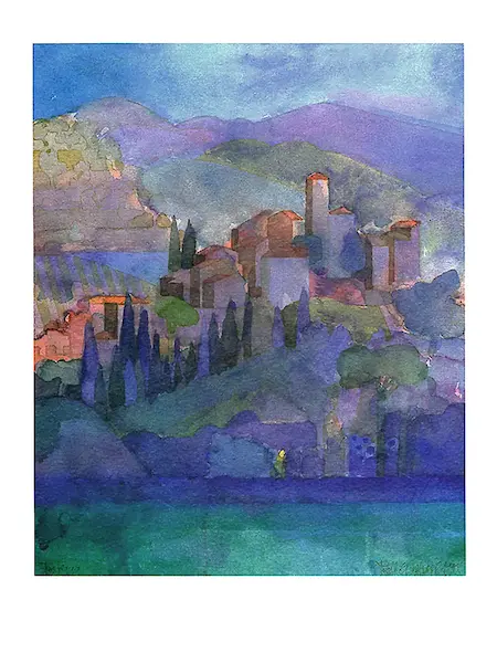 30cm x 40cm Pietrabuona, Toskana von Ralf Westphal