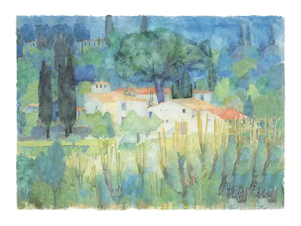 80cm x 60cm Mittagshitze in der Toscana von Ralf Westphal