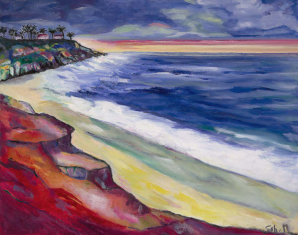 Array Sunset at La Jolla von Sébastien Montel