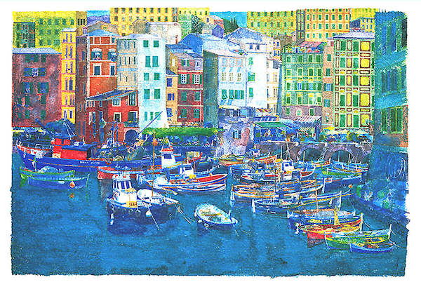 100cm x 70cm Camogli / Levante, RWE-9933 von Ralf  Westphal