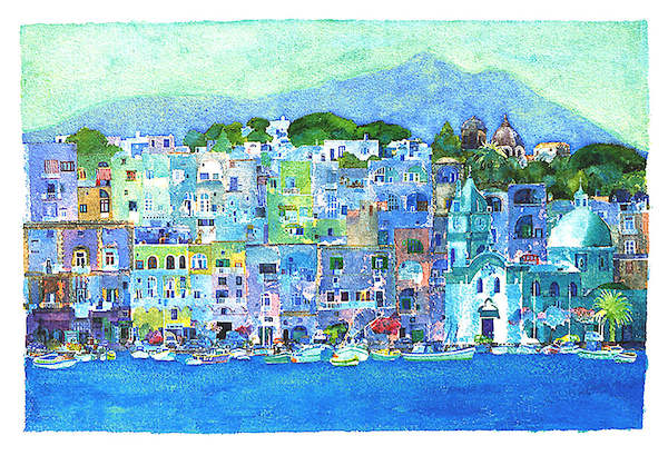 100cm x 70cm Procida / Kampanien, RWE-9932 von Ralf  Westphal