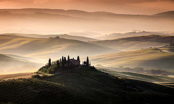 Array A Tuscan Country Landscape von Sus Bogaerts