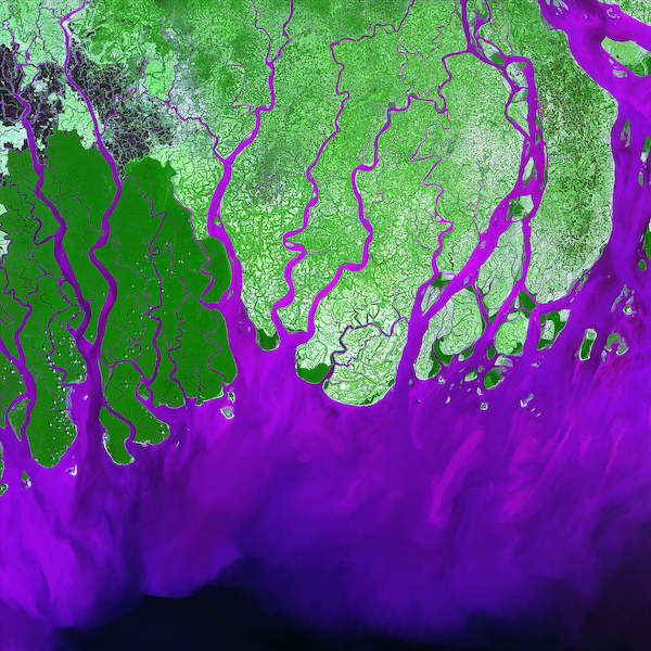 Array Ganges River Delta von Landsat-7