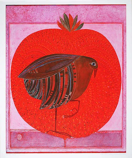 52cm x 62cm Vogel 12 von Beate Rose