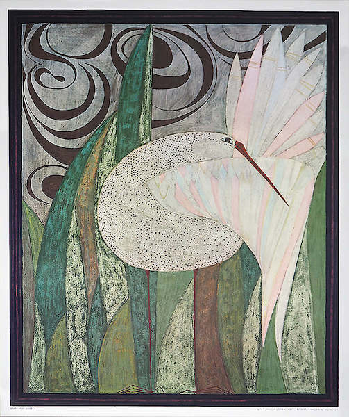 52cm x 62cm Vogel 2 von Beate Rose