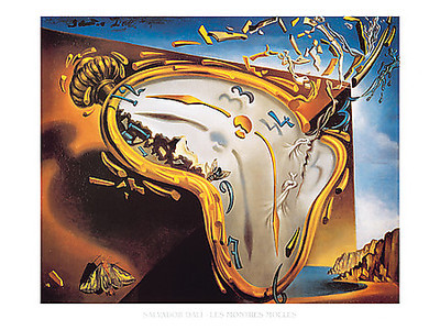 80cm x 60cm Les montres molles von Salvador Dali