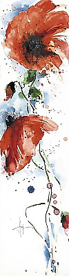 20cm x 99cm Mohn II von HOFMANN, EKKEHARD
