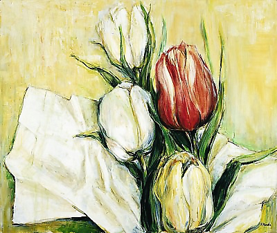 117cm x 98cm Tulipa Antica von Elisabeth Krobs