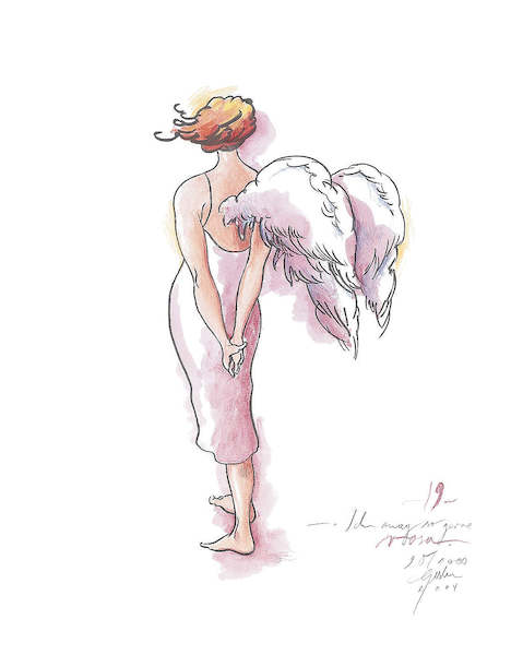 24cm x 30cm Engel Nr. 19, GB-1019 von Sabine Gerke