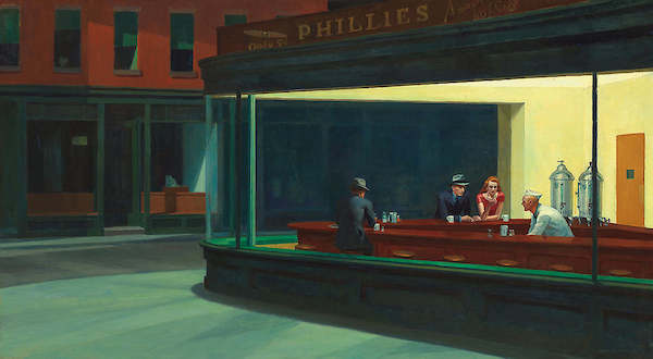 Array Nighthawks von Edward Hopper