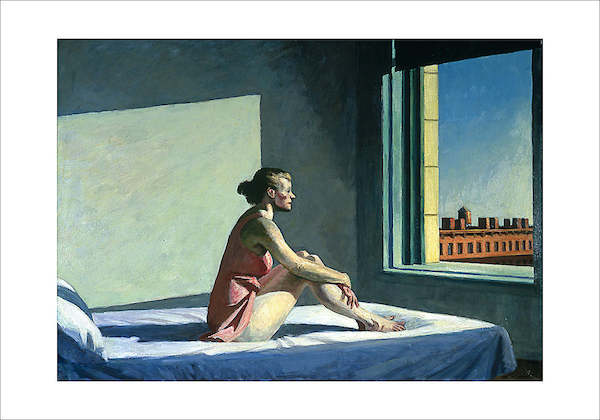 100cm x 70cm Morgensonne, 1952 von Edward  Hopper