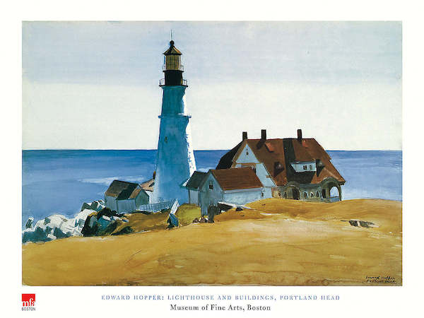 80cm x 60cm Lighthouse and Buildings von HOPPER