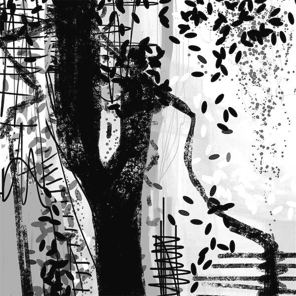 Array Black and White I von Birgit Busch