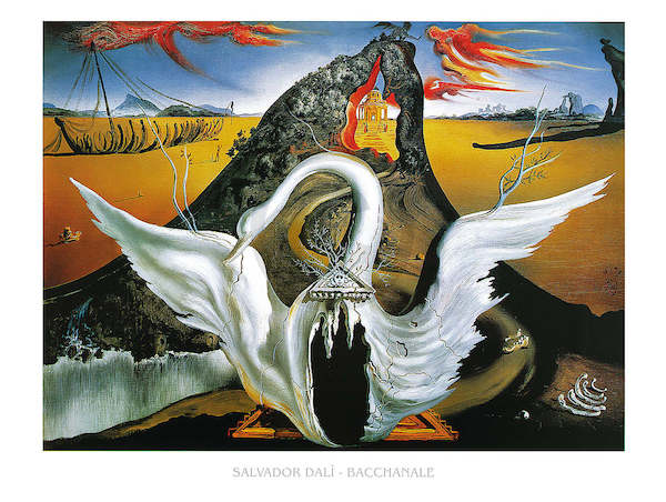 80cm x 60cm Bacchanale, SD-511 von Salvador Dali