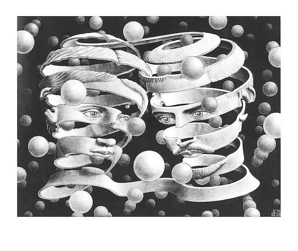 70cm x 50cm Band ohne Ende von M.C. Escher