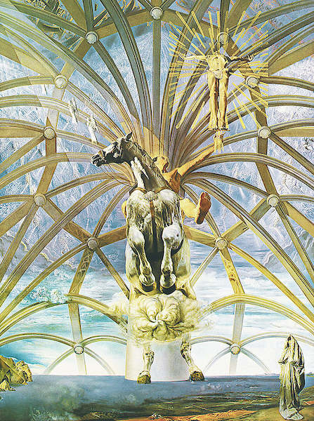 60cm x 80cm Santiago el grande von Salvador Dali