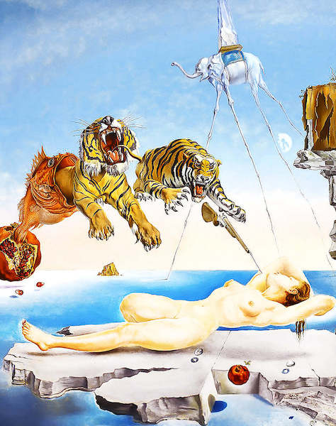 60cm x 80cm Une seconde avant l'eveil von Salvador Dali