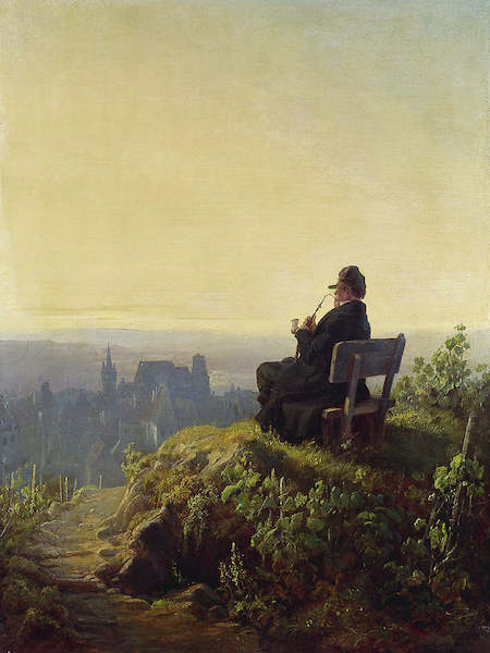 Array Friedlicher Abend von Carl Spitzweg