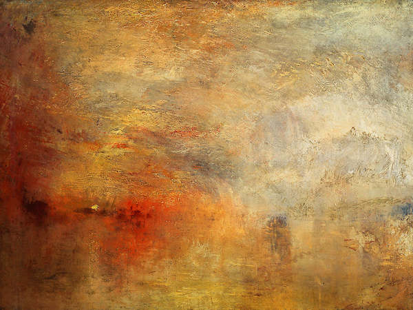 Array Sonnenuntergang über einem See von Joseph William Turner