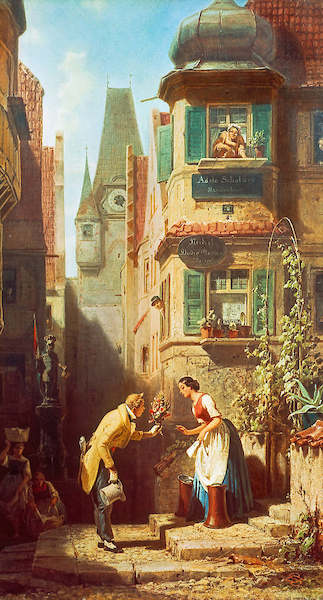 Array Der ewige Hochzeiter von Carl Spitzweg