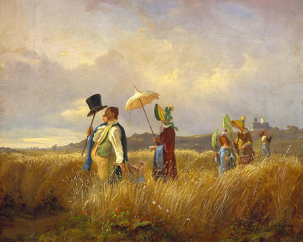 Array Der Sonntagspaziergang von Carl Spitzweg