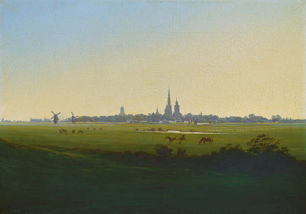 Array Wiesen bei Greifswald von Caspar David Friedrich