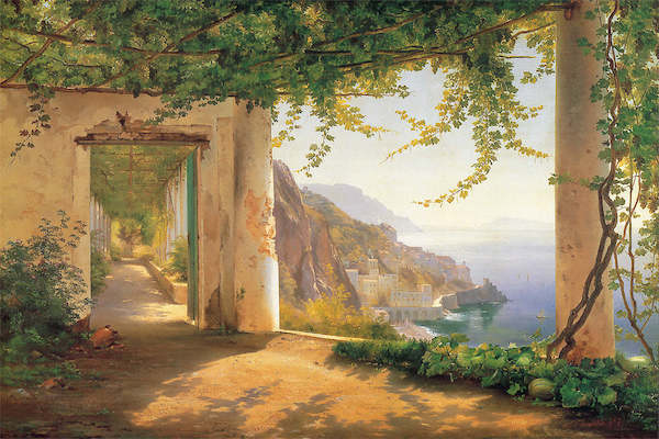 Array View to the Amalfi coast von Carl Frederic Aagaard