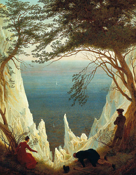 Array Der Kreidefelsen von Rügen von Caspar David Friedrich