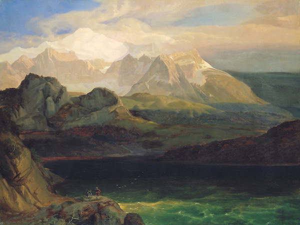 Array Der Eibsee bei Partenkirchen von Carl Rottmann