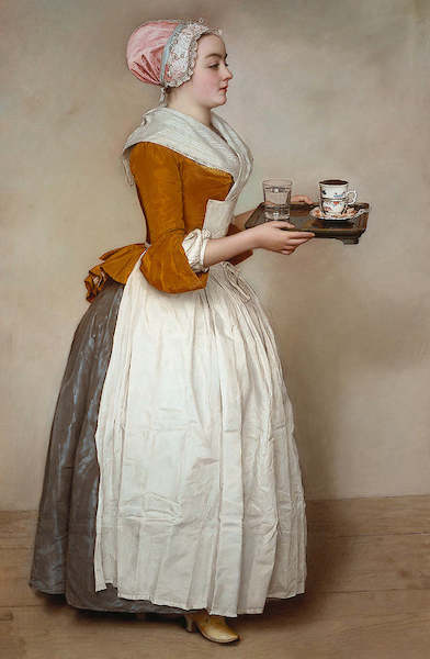 Array Das Schokoladenmädchen von Jean Etienne Liotard