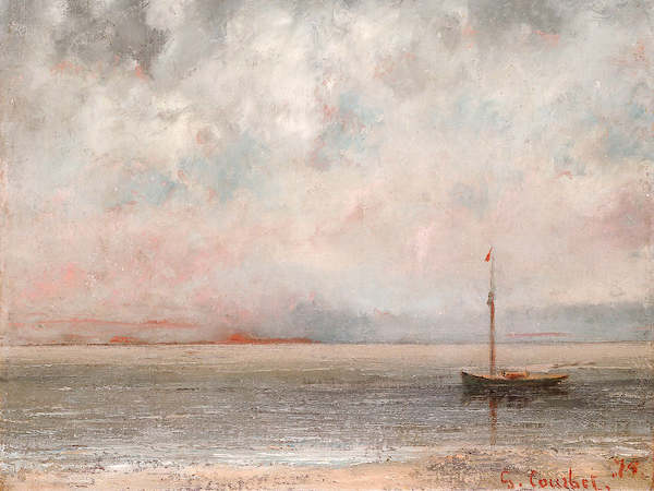 Array Wolken am Genfer See von Gustave Courbet