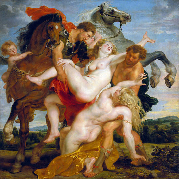 Array Raub der Töchter des Leukippos von Peter Paul Rubens
