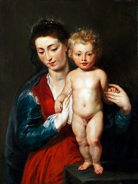 Array Madonna mit stehendem Kind von Peter Paul Rubens
