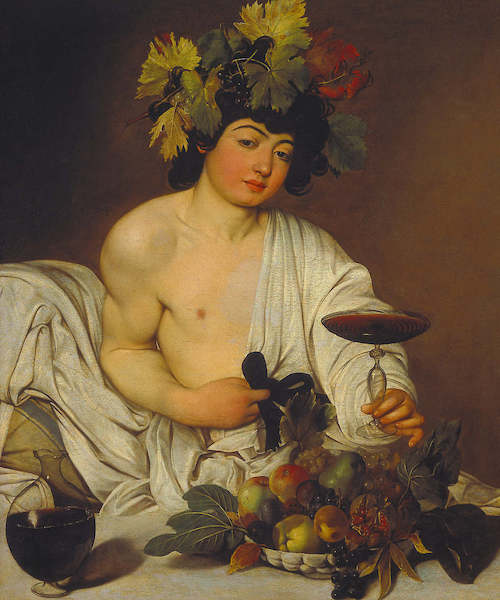 Array Junger Bacchus von Caravaggio