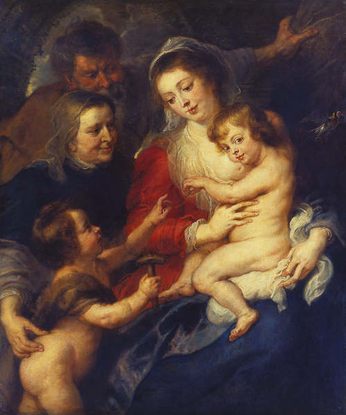 Array Die heilige Familie mit der... von Peter Paul Rubens