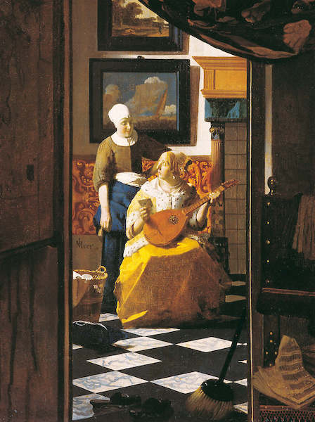 Array Der Liebesbrief von Johannes Vermeer
