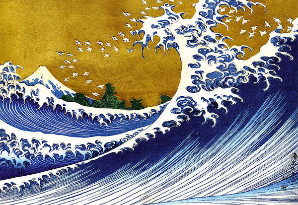 Array Grosse Welle von K. Hokusai