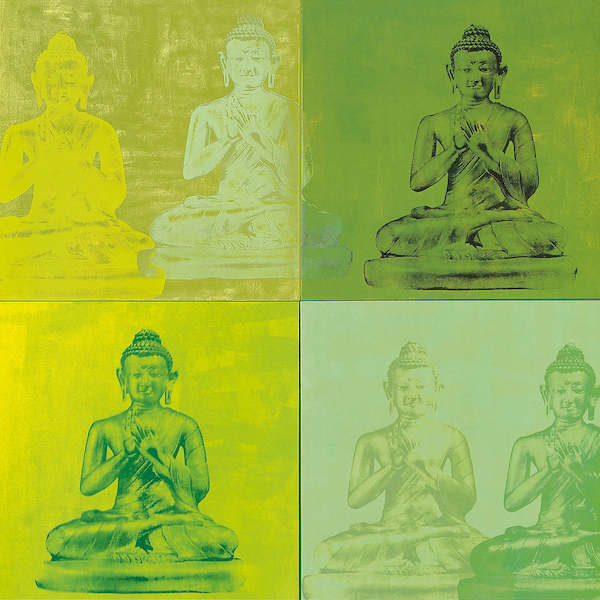 61cm x 61cm Temple I von KLINEMAN