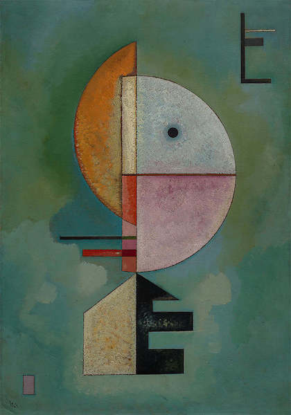 70cm x 100cm Empor von Wassily Kandinsky