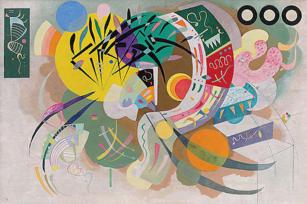 15cm x 10cm Dominante Kurve von Wassily Kandinsky