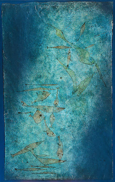65cm x 100cm Fischbild von Paul Klee