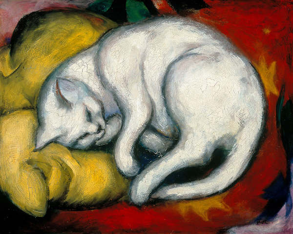 Array Die weisse Katze von Franz Marc