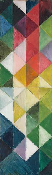 Array Farbige Karos von August Macke