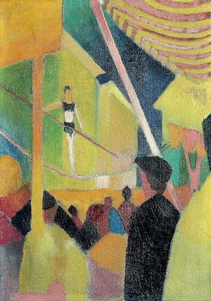 Array Seiltänzerin von August Macke