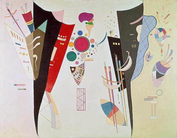 100cm x 78cm Wechselseitiger Gleichklang von Wassily Kandinsky