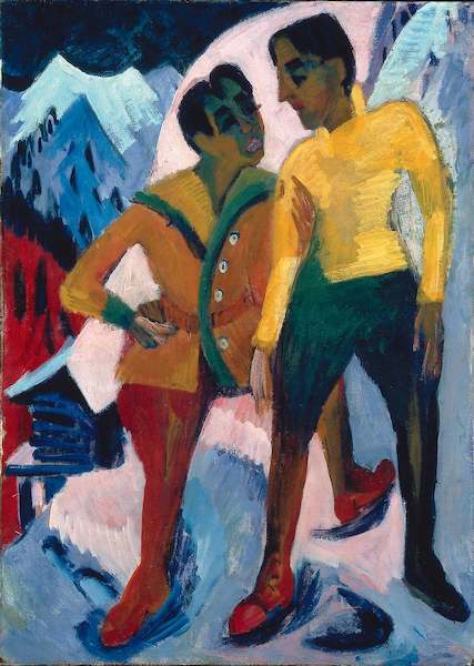 Array Zwei Brüder von Ernst Ludwig Kirchner